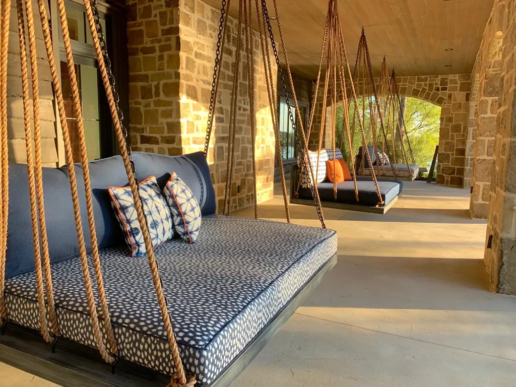 Porch swing bed